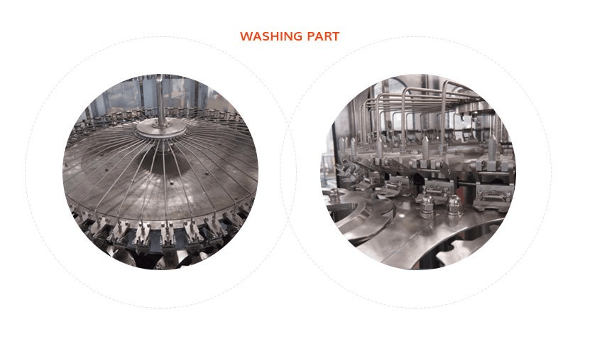 máquina automática de lavado llenado y tapado para agua mineral