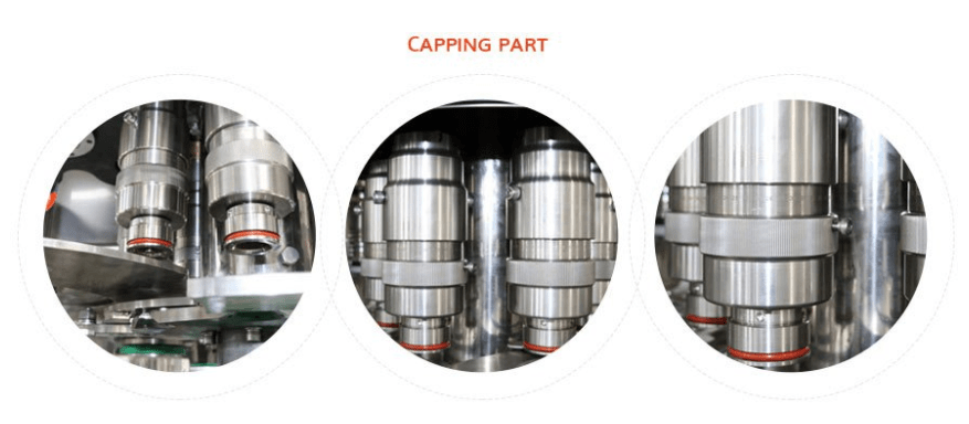 máquina embotelladora SUS304 para botellas de plástico