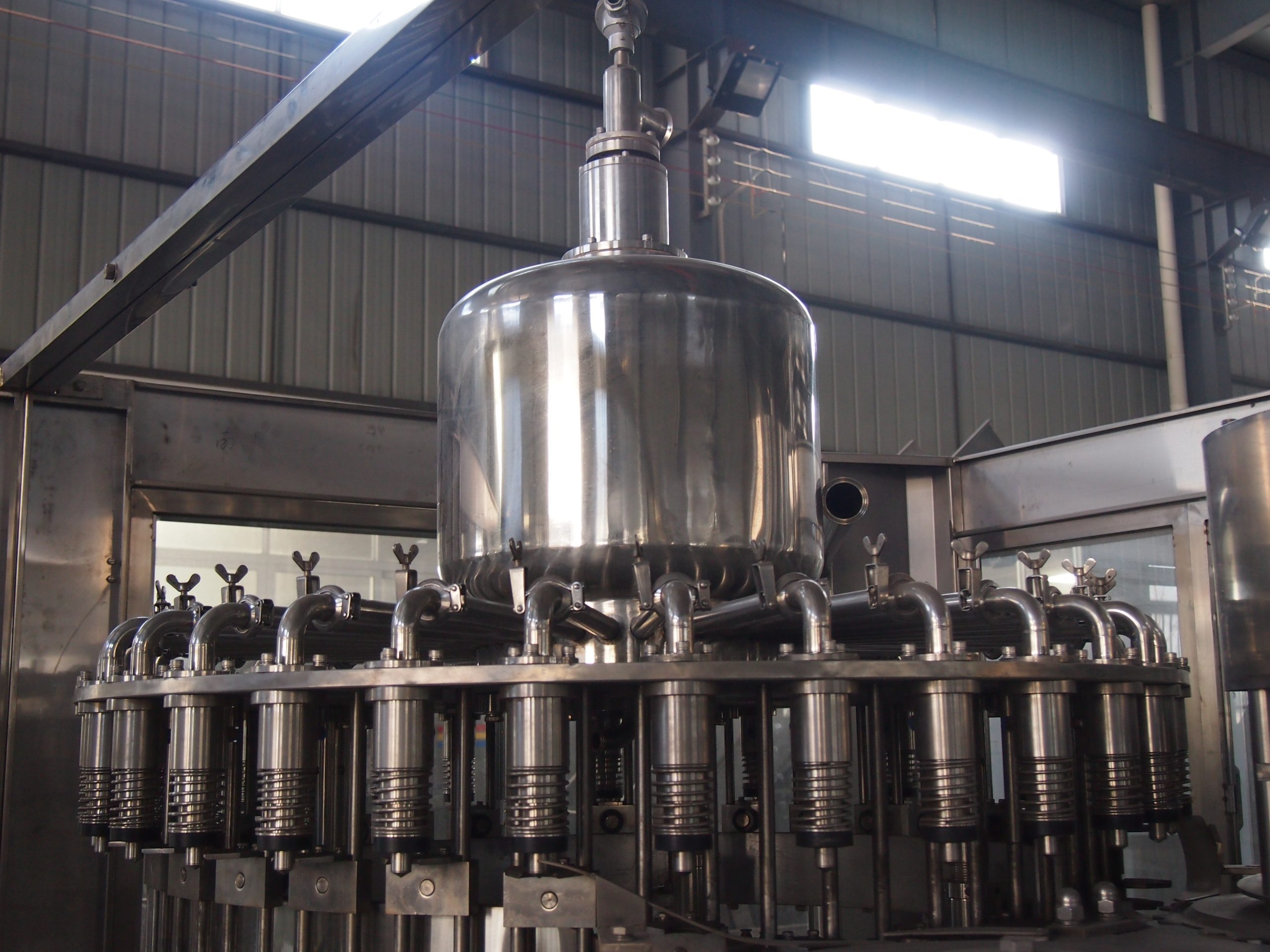 línea de producción de jugos con CIP