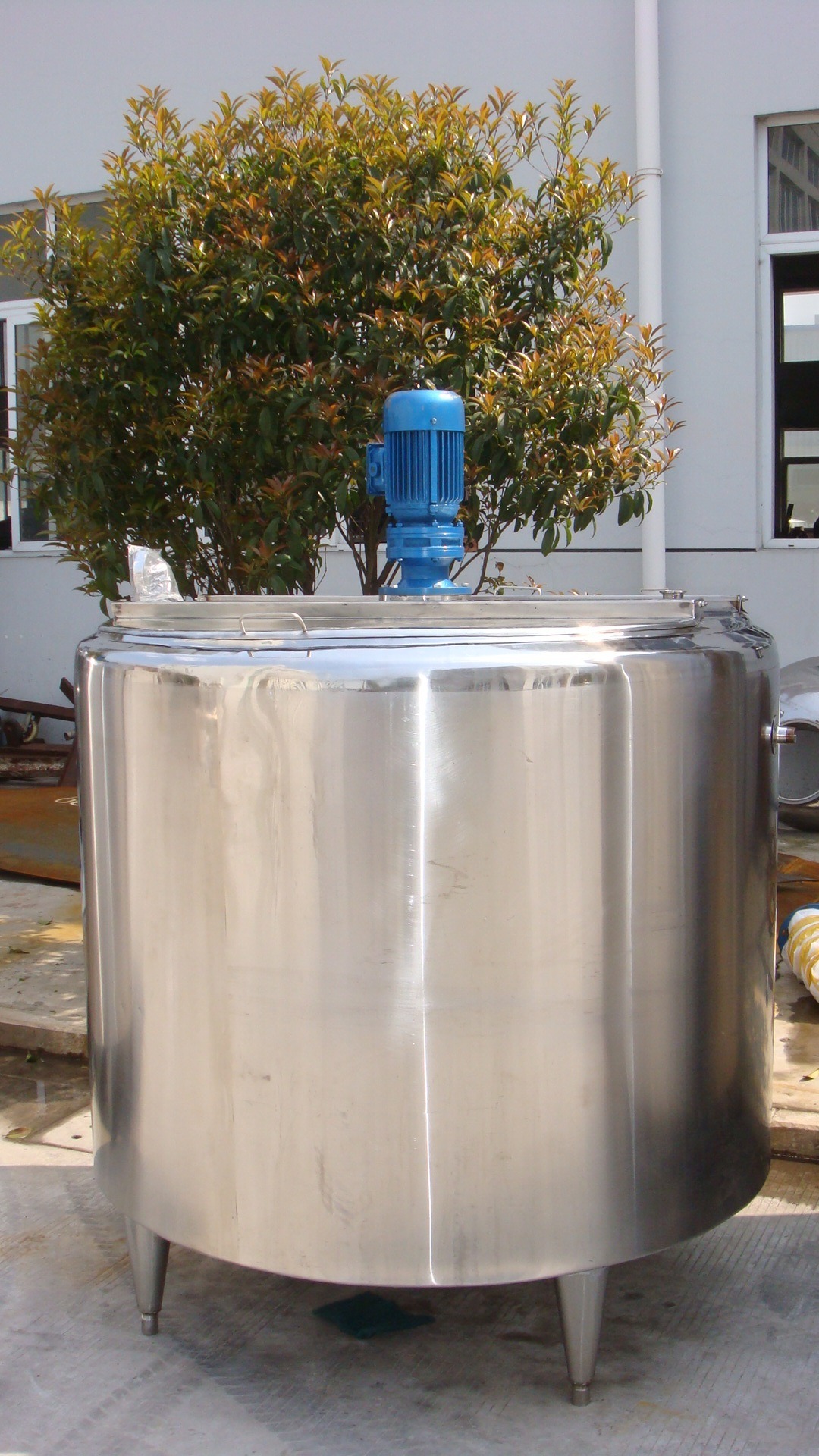 Tanque de mezclado para industria láctea  